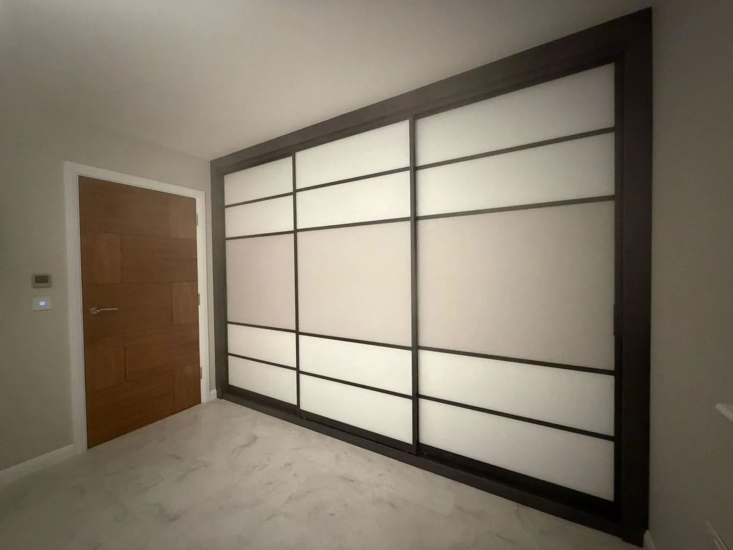 White sliding wardrobe